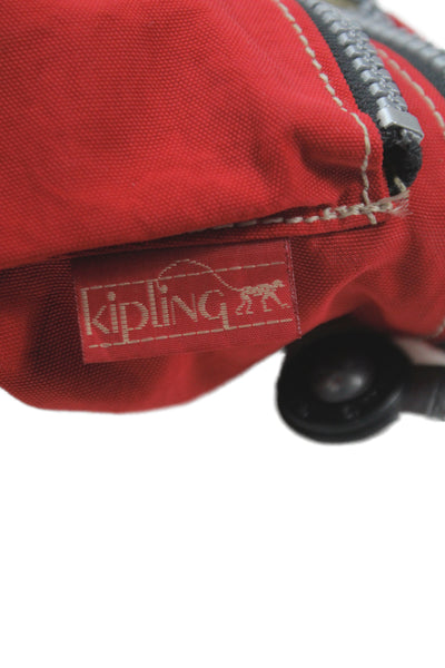 Kipling Womens Nylon Zip Fanny Belt Bag Bright Red