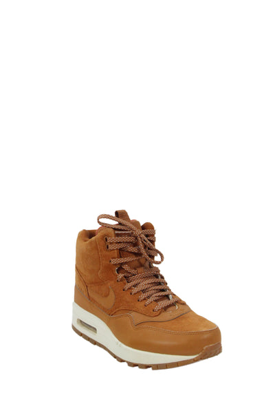 Nike Womens Air Max High Top Suede Sneakers Shoes Brown Size 9
