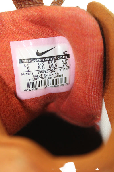 Nike Womens Air Max High Top Suede Sneakers Shoes Brown Size 9