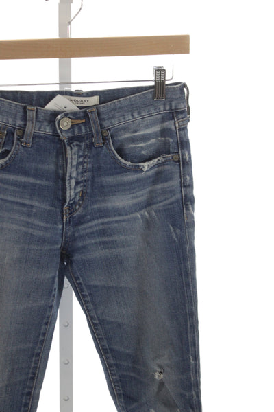 Moussy Women High Rise Ankle Jeans Blue Cotton Vintage Size 25
