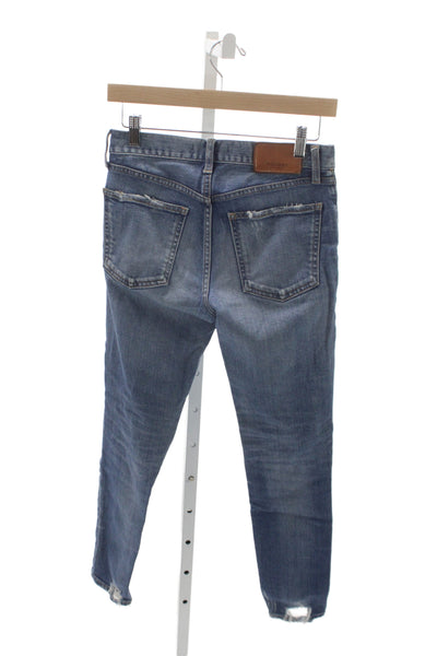 Moussy Women High Rise Ankle Jeans Blue Cotton Vintage Size 25