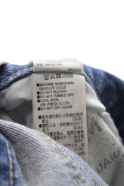 Moussy Women High Rise Ankle Jeans Blue Cotton Vintage Size 25