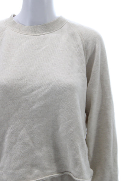 Jenni Kayne Women Two Piece Loungewear Set Beige Long Sleeve Size S
