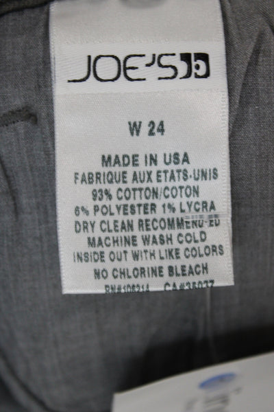 Joes Womens Gray Mini Straight Pencil Skirt Button 93% Cotton Size 24