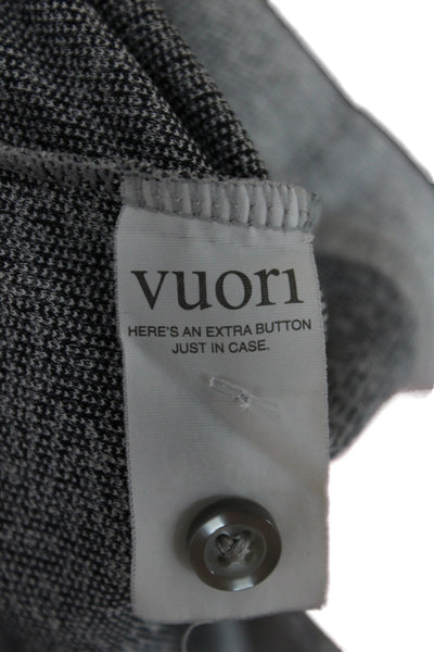 Vuori Mens Short Sleeves Crew Neck Polo Shirt Light Grey Size Small