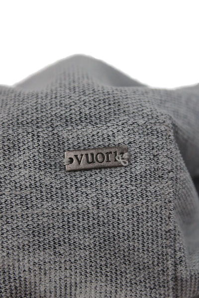 Vuori Mens Short Sleeves Crew Neck Polo Shirt Grey Size Small