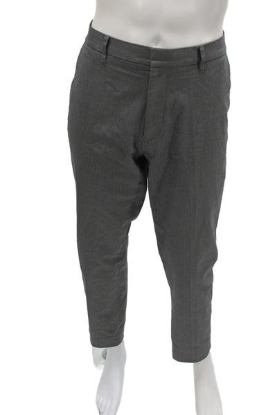 Bonobos Mens Gray Chino Pants Business Casual 97% Cotton Size 35