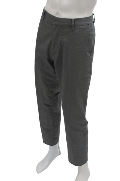 Bonobos Mens Gray Chino Pants Business Casual 97% Cotton Size 35