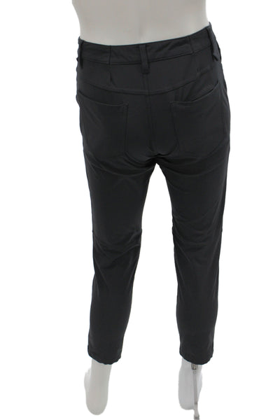 Lululemon Mens Ankle Pants Black Nylon Button Athleisure Size 30