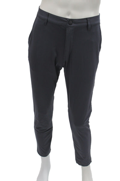 Rhone Mens Chino Pants Gray Polyester Button Fly Size 30