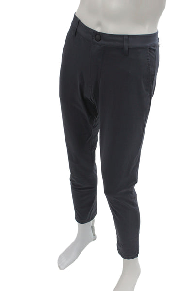 Rhone Mens Chino Pants Gray Polyester Button Fly Size 30