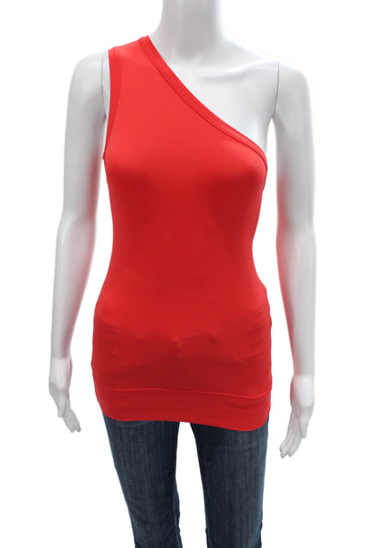 Ter Et Bantine Womens Red One Shoulder Basic Tank Sleeveless Solid Size 44
