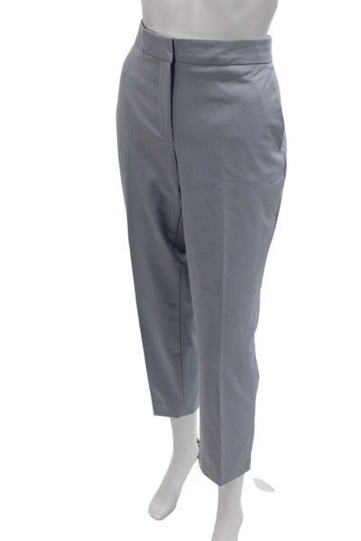 Zara Women Dress Pants Gray Zip Solid Business Casual Size 4