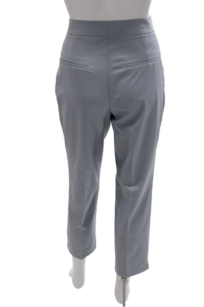 Zara Women Dress Pants Gray Zip Solid Business Casual Size 4