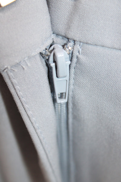 Zara Women Dress Pants Gray Zip Solid Business Casual Size 4