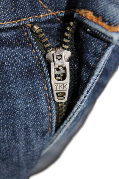 Rag & Bone Jean Womens Skinny Blue Jeans Mid Rise Button Size 27