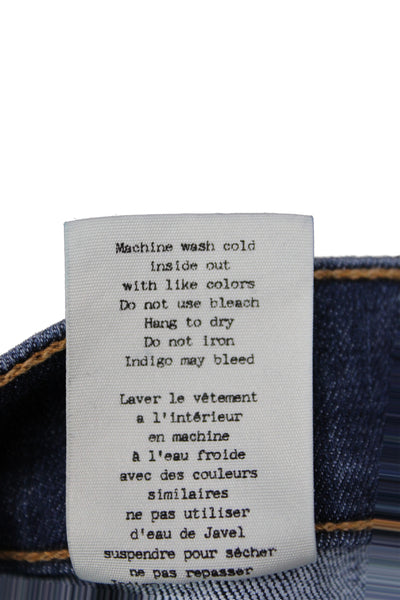 Rag & Bone Jean Womens Skinny Blue Jeans Mid Rise Button Size 27
