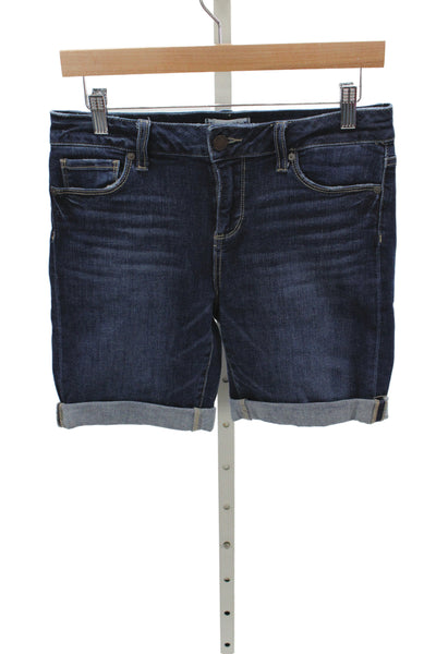 Paige Women Bermuda Shorts Blue 94% Cotton Size 27