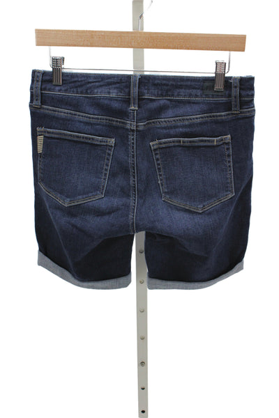 Paige Women Bermuda Shorts Blue 94% Cotton Size 27