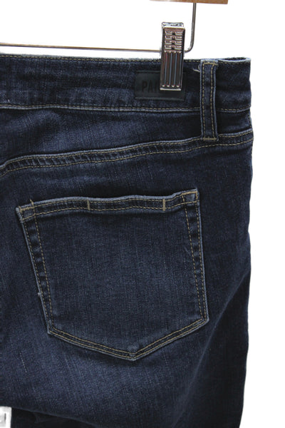 Paige Women Bermuda Shorts Blue 94% Cotton Size 27