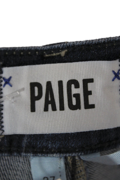 Paige Women Bermuda Shorts Blue 94% Cotton Size 27