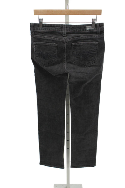 Paige Women Black Straight High Rise Jeans Size 29
