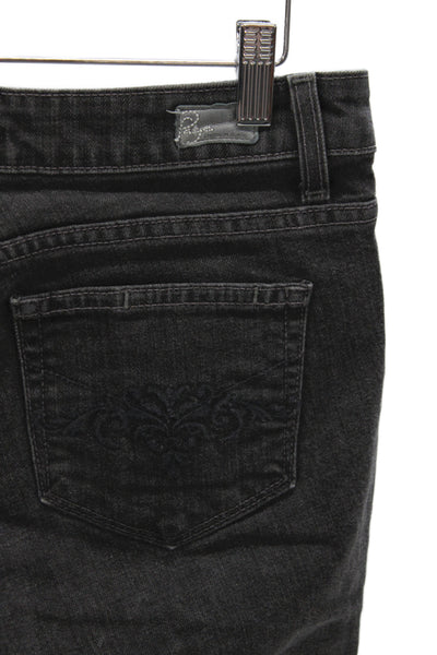 Paige Women Black Straight High Rise Jeans Size 29