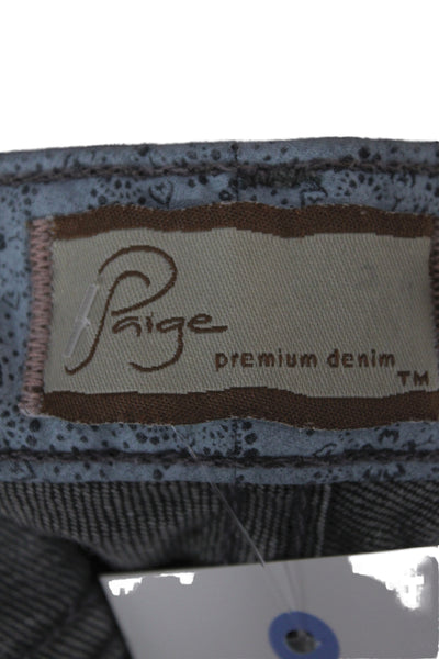 Paige Women Black Straight High Rise Jeans Size 29