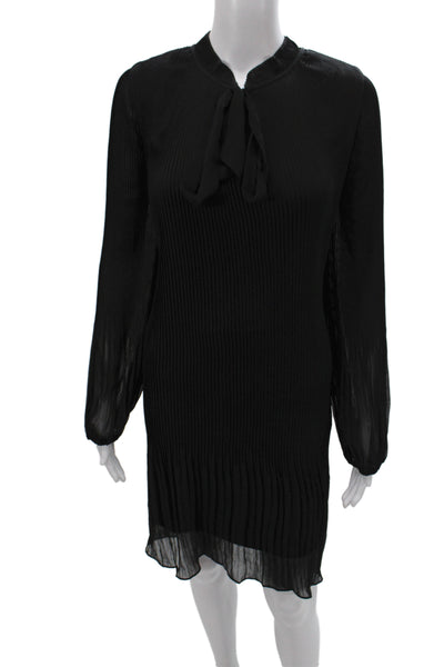 DKNY Womens Black Long Sleeve Shift Dress Size 14