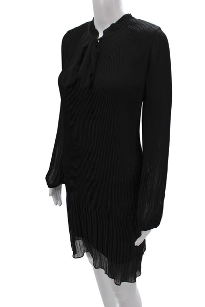 DKNY Womens Black Long Sleeve Shift Dress Size 14