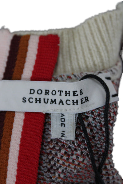 Dorothee Schumacher Womens Pullover Sweater Beige Floral Crew Neck Size 1