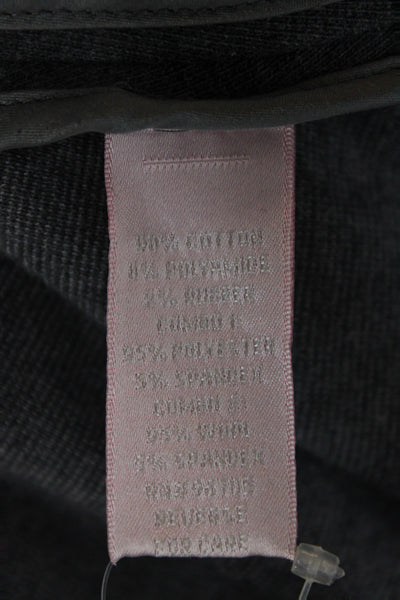 Rebecca Taylor Women Pea Coat Gray Cotton Button Long Sleeve Size 6