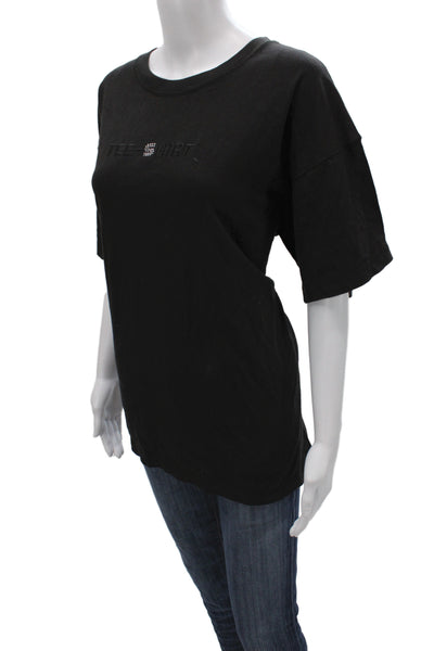 Sonia Rykiel Women Basic Black Short Sleeve Crew Neck T-Shirt Size M