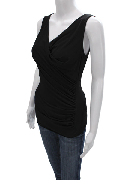 Bailey 44 Womens Jersey Tank Black V-Neck Sleeveless Solid Polyester Size S