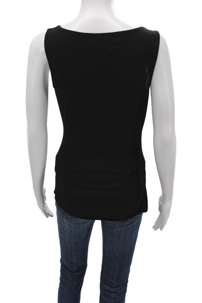 Bailey 44 Womens Jersey Tank Black V-Neck Sleeveless Solid Polyester Size S
