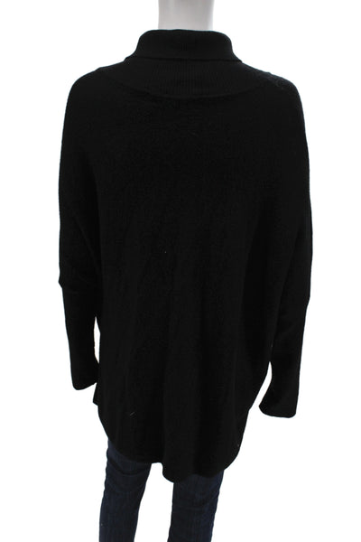 Lafayette 148 New York Womens Pullover Turtleneck Black Long Sleeve Size 1X