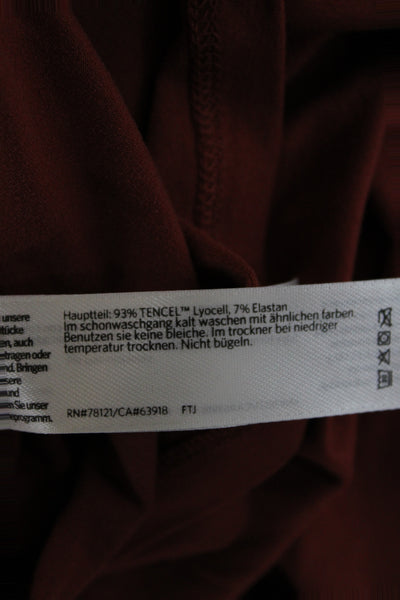 Eileen Fisher Women Jersey Red Crew Neck Short Sleeve Size M