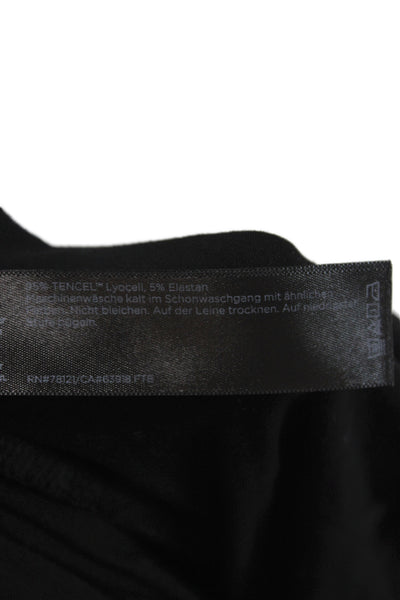 Eileen Fisher Womens Black Bermuda Shorts Tencel Lyocell Pull On Size XL
