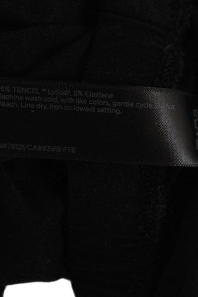 Eileen Fisher Womens Black Bermuda Shorts Tencel Lyocell Pull On Size XL