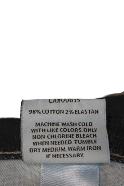 Hudson Mens Straight Jeans Blue Cotton Button Size 33