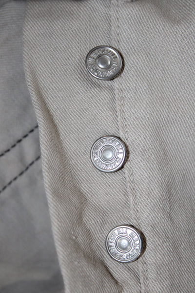 7 For All Mankind Mens Straight Jeans Beige Cotton Size 34