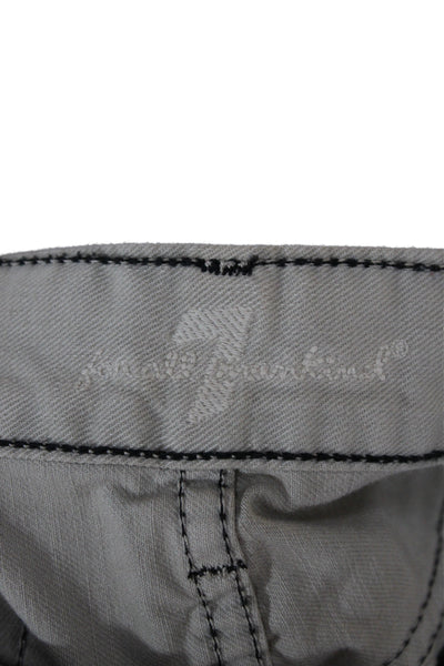 7 For All Mankind Mens Straight Jeans Beige Cotton Size 34