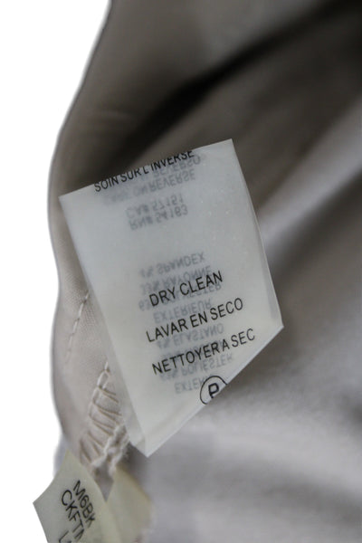 Calvin Klein Women Beige Dress Pants Zip Fly Size 6