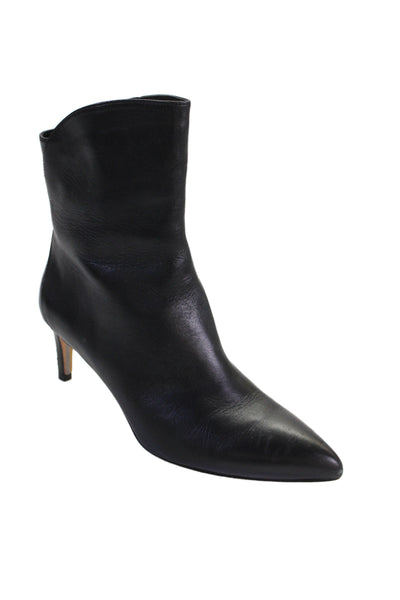 Sam Edelman Womens Side Zip Stiletto Pointed Toe Booties Black Size 8