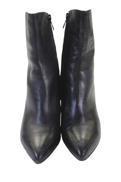 Sam Edelman Womens Side Zip Stiletto Pointed Toe Booties Black Size 8