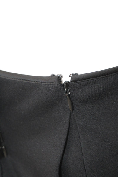 Adeam Womens Dress Pants Black 80% Polyester Hook & Eye Size 6
