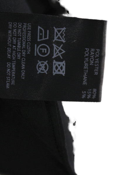 Adeam Womens Dress Pants Black 80% Polyester Hook & Eye Size 6