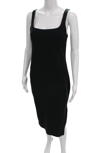 Beyond Yoga Women Bodycon Black Sleeveless Square Neck Knee Length Dress Size M