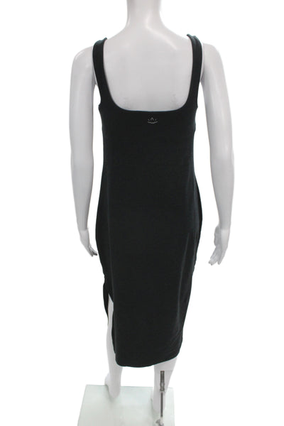 Beyond Yoga Women Bodycon Black Sleeveless Square Neck Knee Length Dress Size M