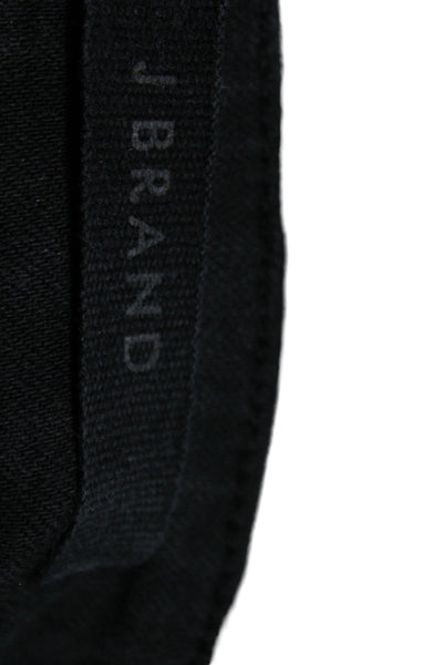 J Brand Womens Black Skinny Jeans High Rise Viscose Size 24